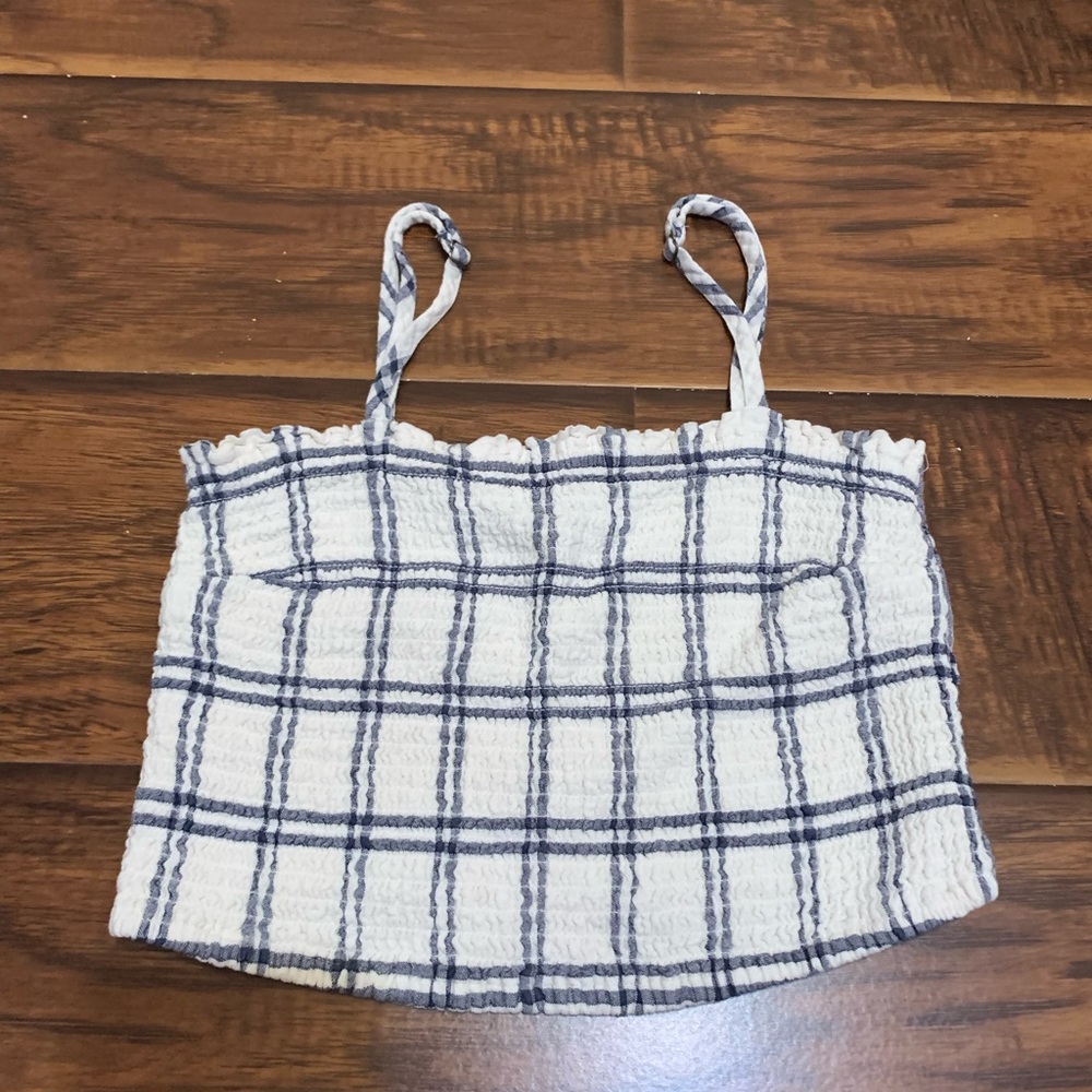 Abercrombie and fitch plaid tank top